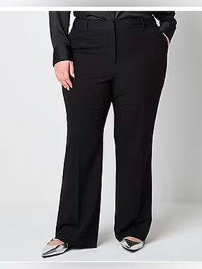 Worthington Black Wide-Leg Dress Pants